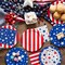 4th of July Party Supplies Set, Patriotic Theme Kit for Independence & Election Day Decorations, Includes Plates, Napkins, Cups, Banner, Tablecloth -Patriotic & 4th of July Party Decorations-24 Guests